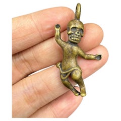 Religiöse Figur aus altem tibetischen Bronze