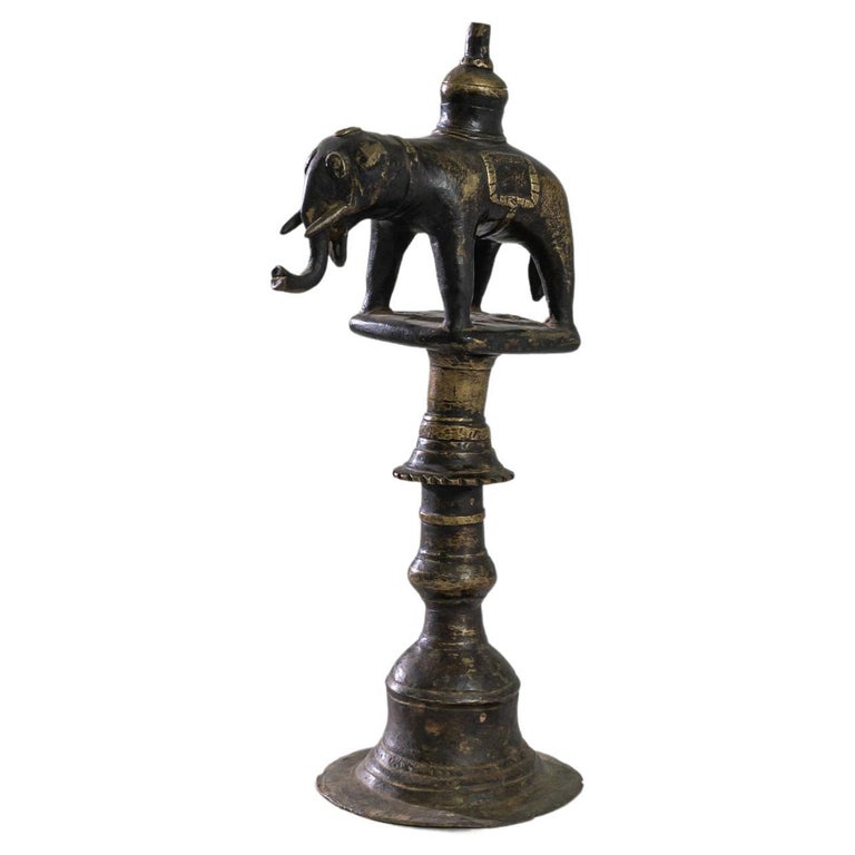 Tibetan Brass Elephant Oil Lamp For Sale at 1stDibs tibetan lanterns