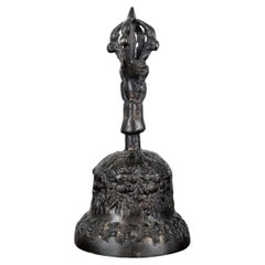 Tibetan Bronze Bell with Vajra Handle, Ritual Object