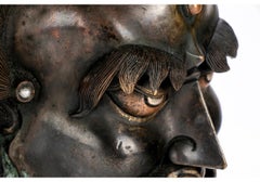 Buste d'un Saint Homme en Bronze Tibétain