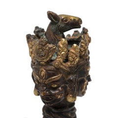 Tibetan Bronze Phurba Dagger, c. 1850