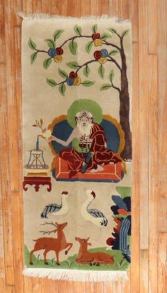 Chinese Buddhist Meditation Pictorial Rug