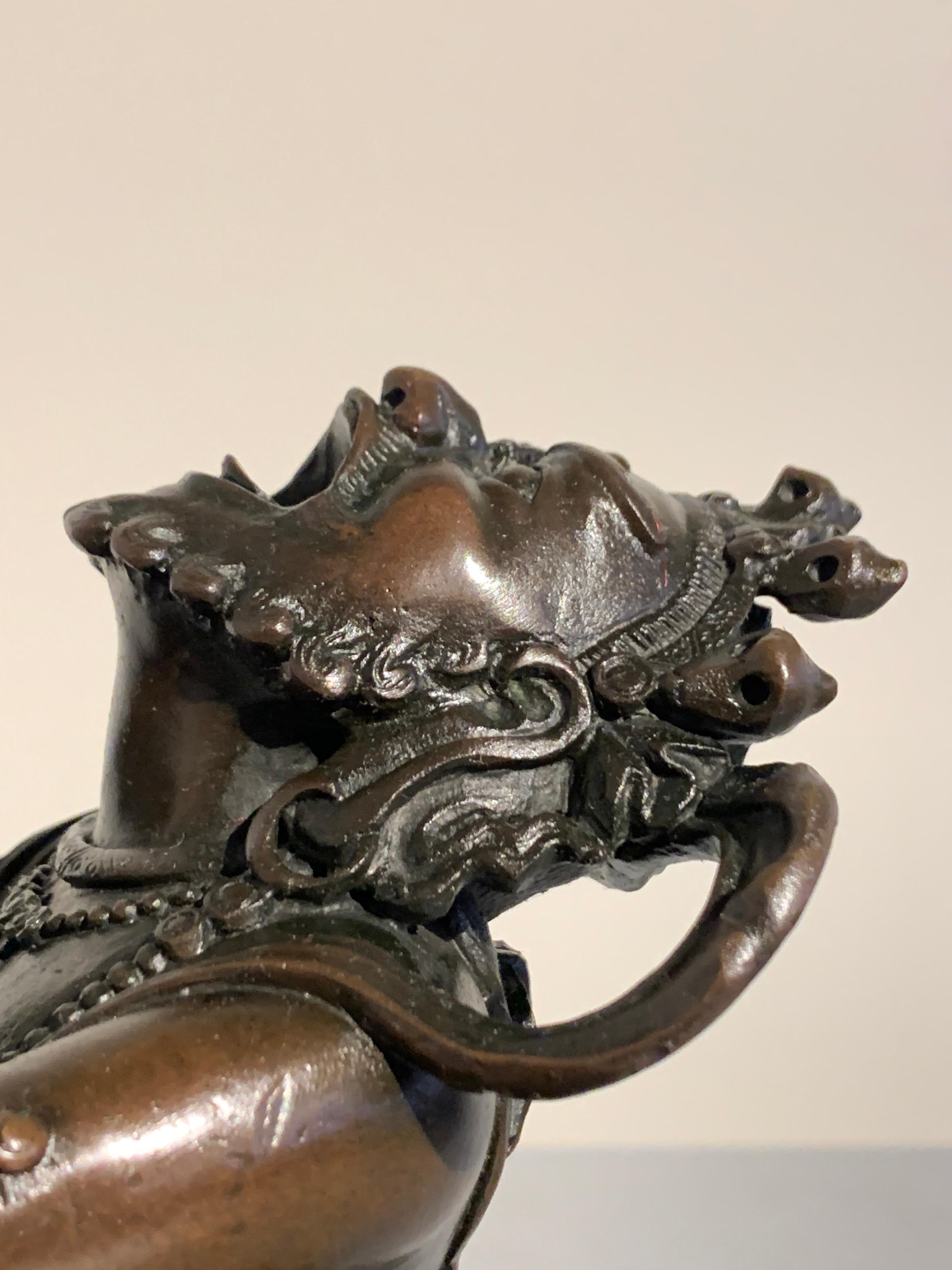 Tibetan Cast Bronze Wrathful Deity, Vajradaka, Tibet, Mid-20th Century 6