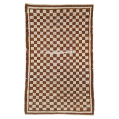 Tibetan Checkerboard Rug, c. 1900