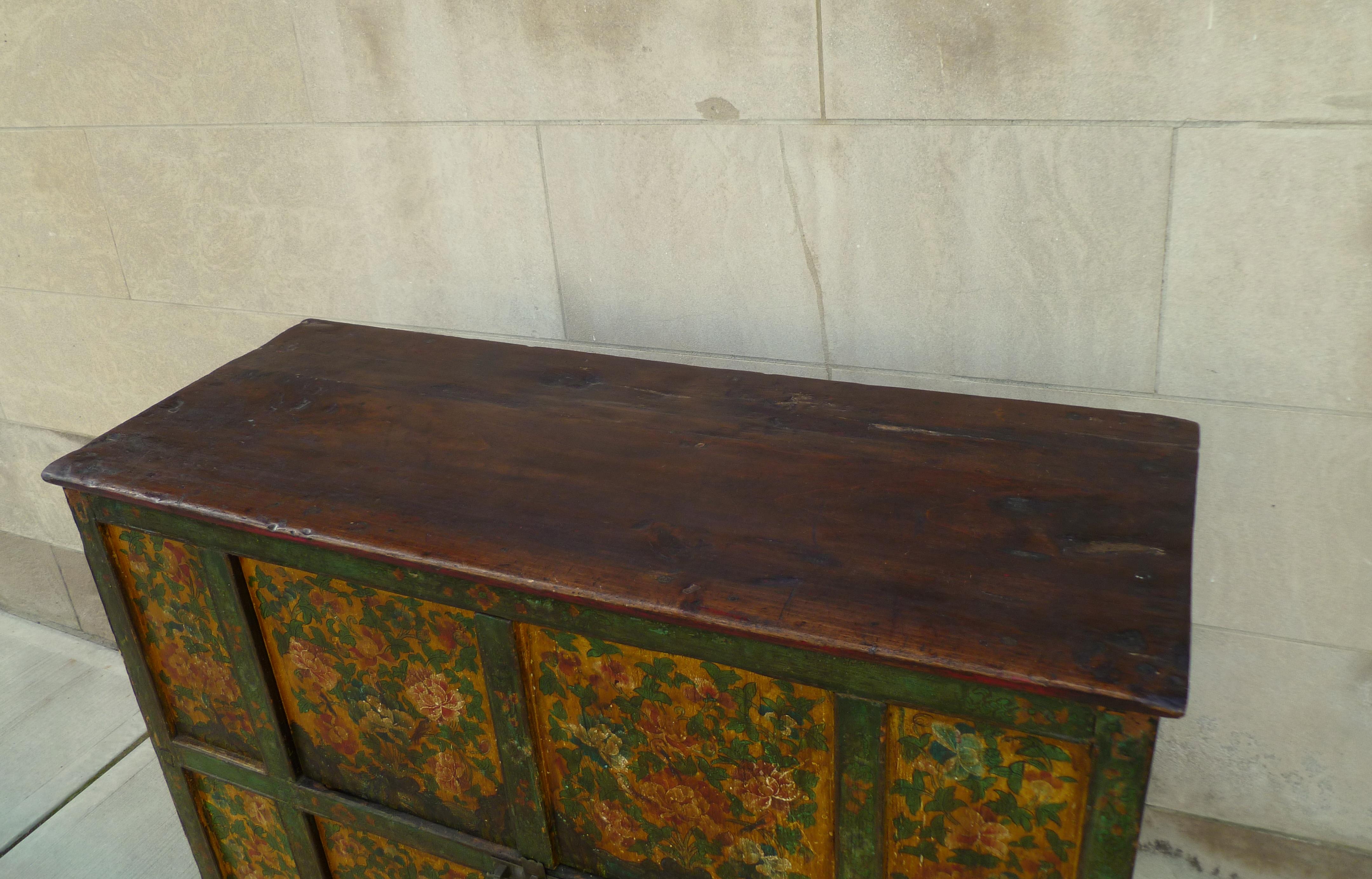 Tibetan Chest with Floral Motif 6