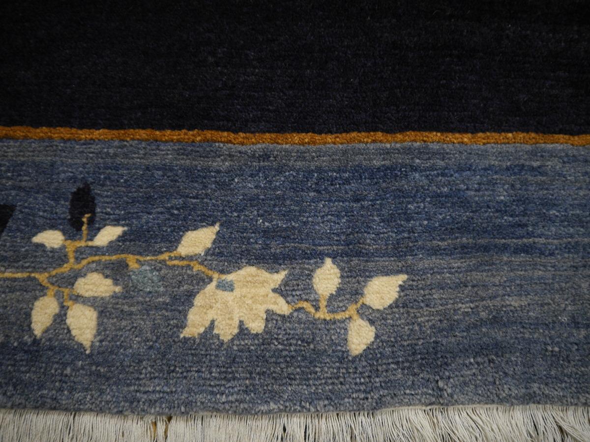 Tibetan China Rug Pure Wool Hand Knotted by Djoharian Collection Antique Design For Sale 3