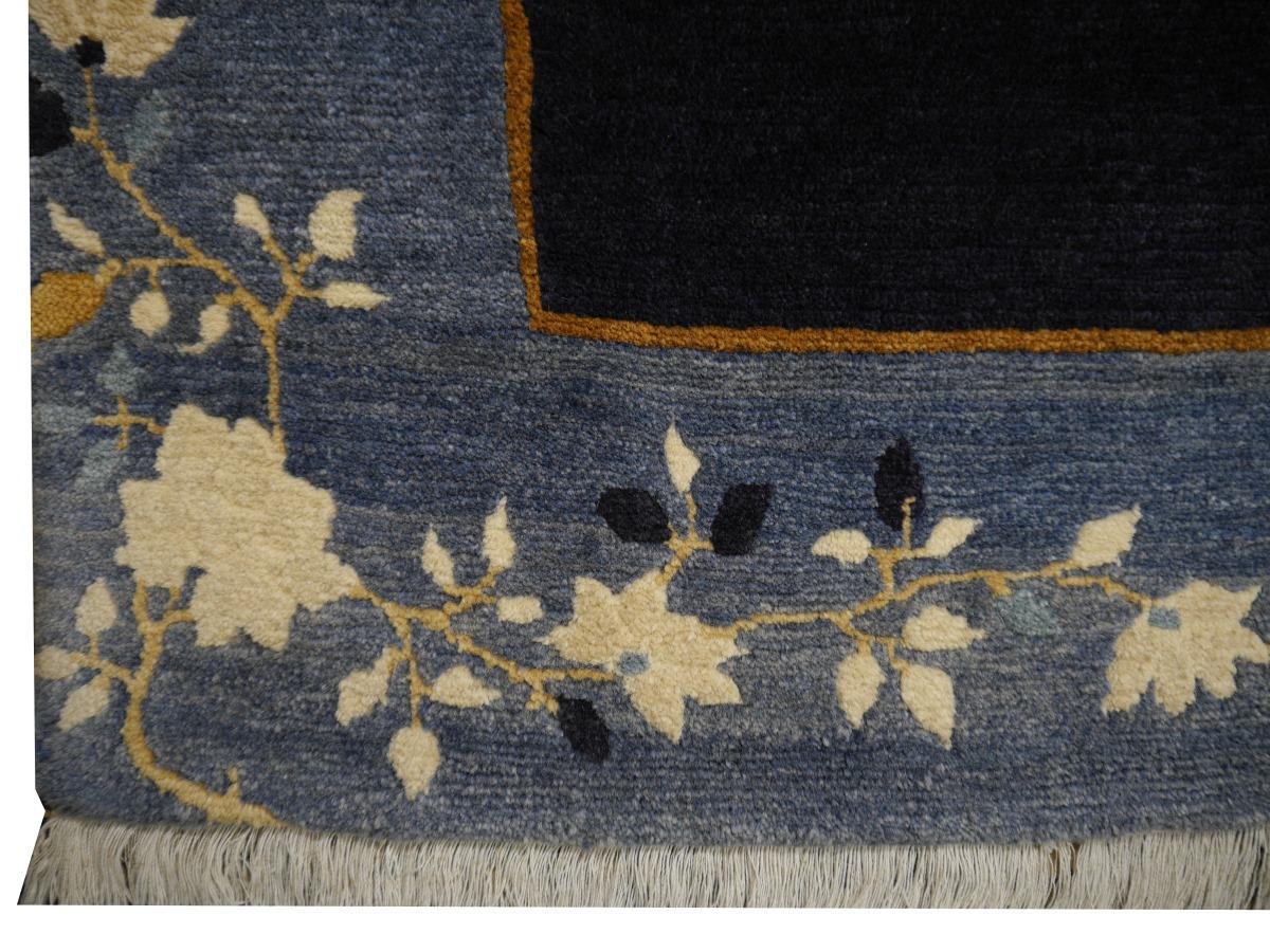 Tibetan China Rug Pure Wool Hand Knotted by Djoharian Collection Antique Design In New Condition For Sale In Lohr, Bavaria, DE