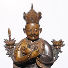 Tibetan Copper Bronze Lama Buddha