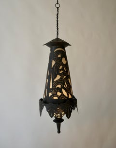 Tibetan Copper Pendant Lamp or Lantern