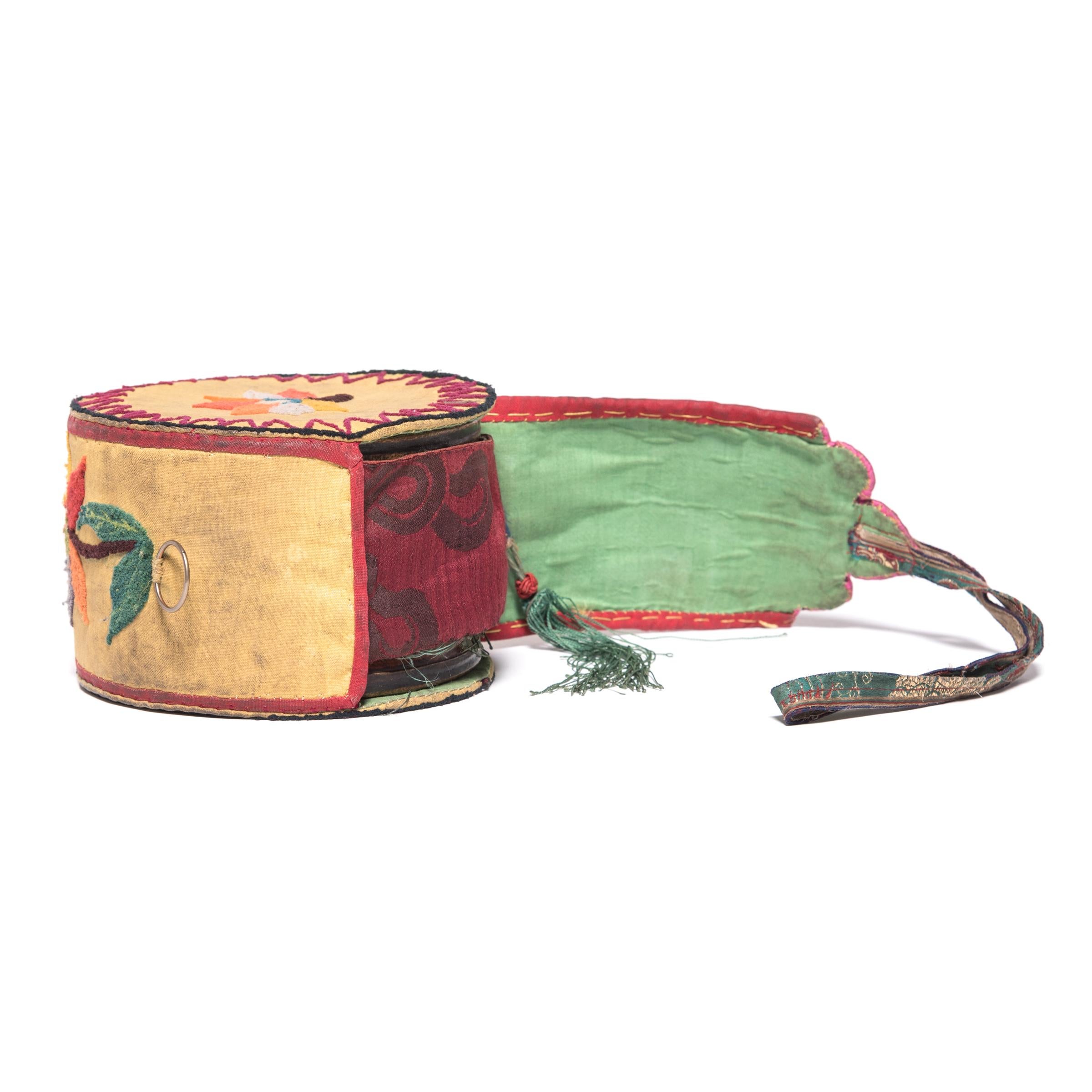 Tibetan Damaru Drum on Stand, c. 1850 For Sale 6