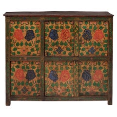 Tibetan Double Peony Cabinet, c. 1900