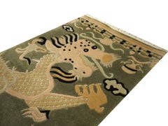 Dragon Rug  Pillar Column Rug Chinese Dragon Hallway Stairway Runner