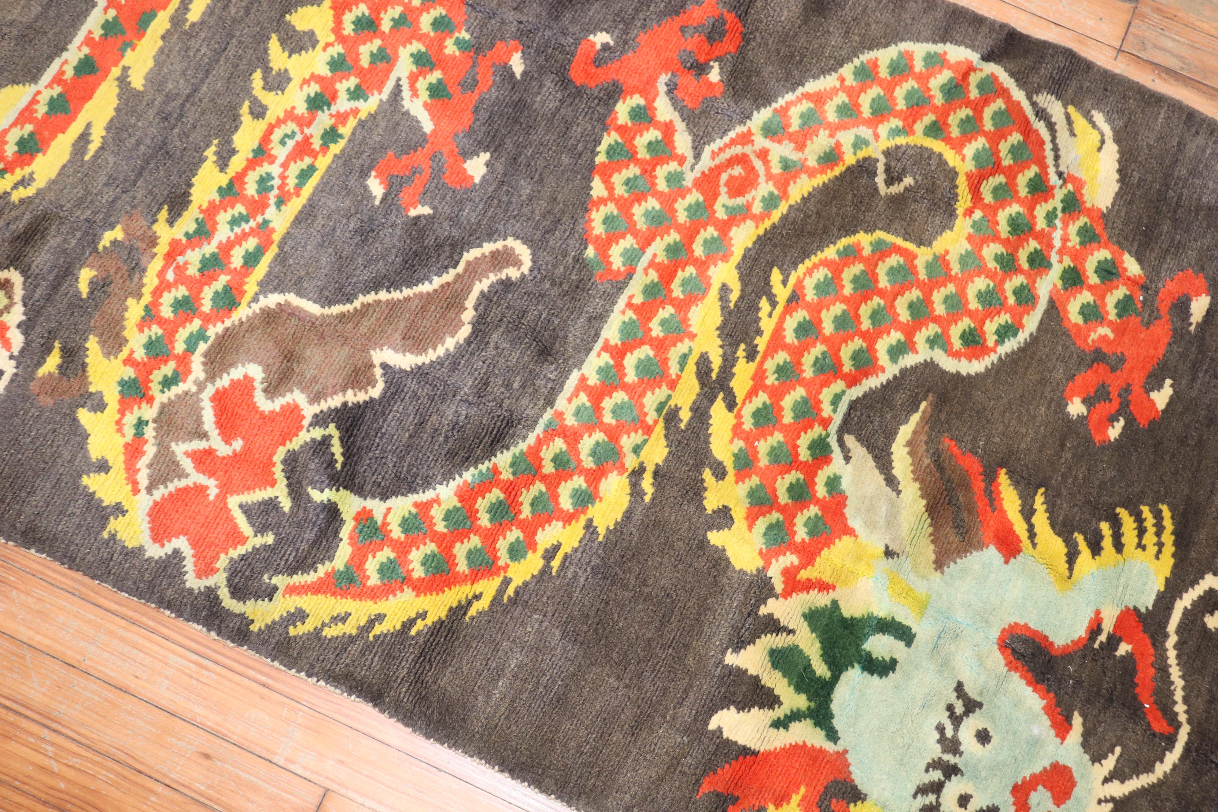 tibetan dragon rug