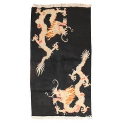 Tibetan Dragon Vintage Rug