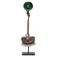 Tibetan Flint Striker with Malachite Clasp