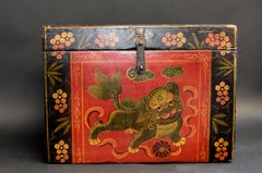 Tibetan Foo Dog Box Hand Painted Box 5