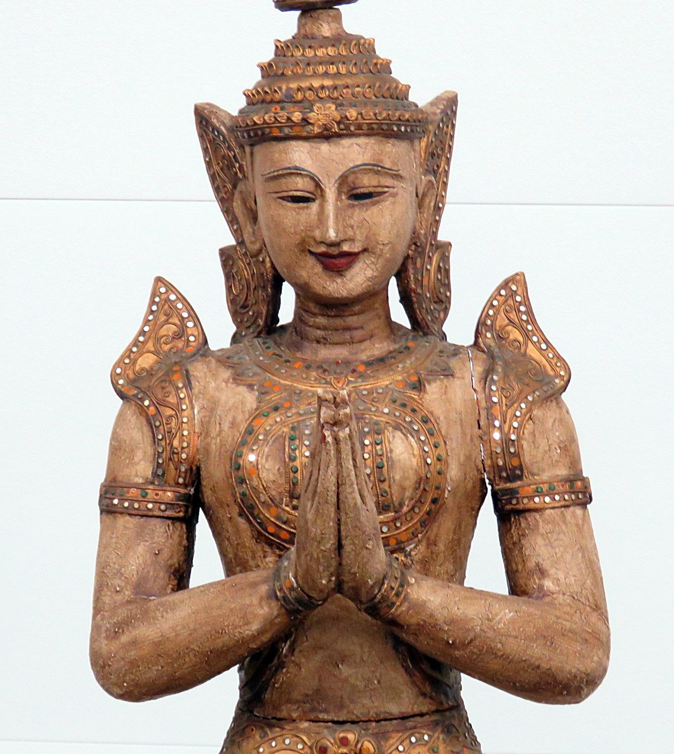 Tibetan Goddess Statue In Fair Condition In Swedesboro, NJ