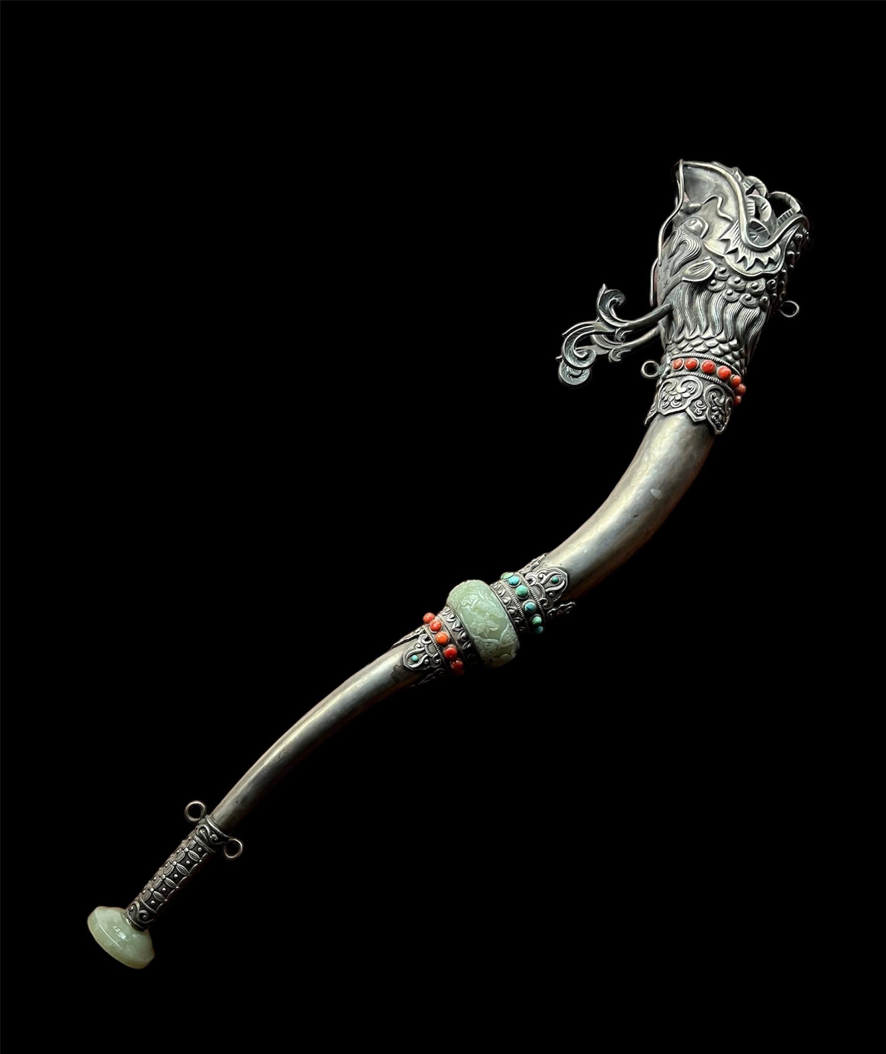 Tibetan hand beaten trumpet (kingling) In Good Condition For Sale In FITZROY, AU