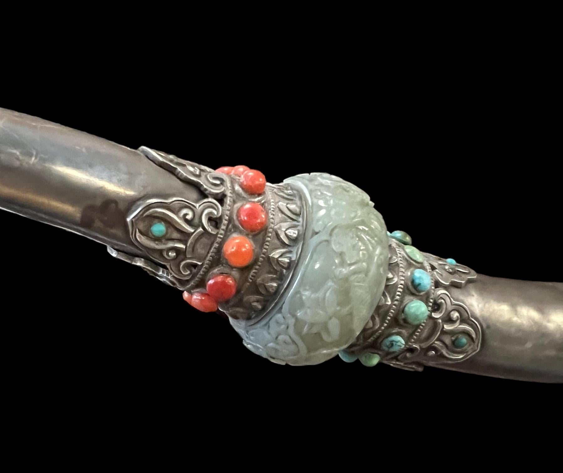 Tibetan hand beaten trumpet (kingling) For Sale 1