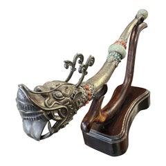 Tibetan hand beaten trumpet (kingling)