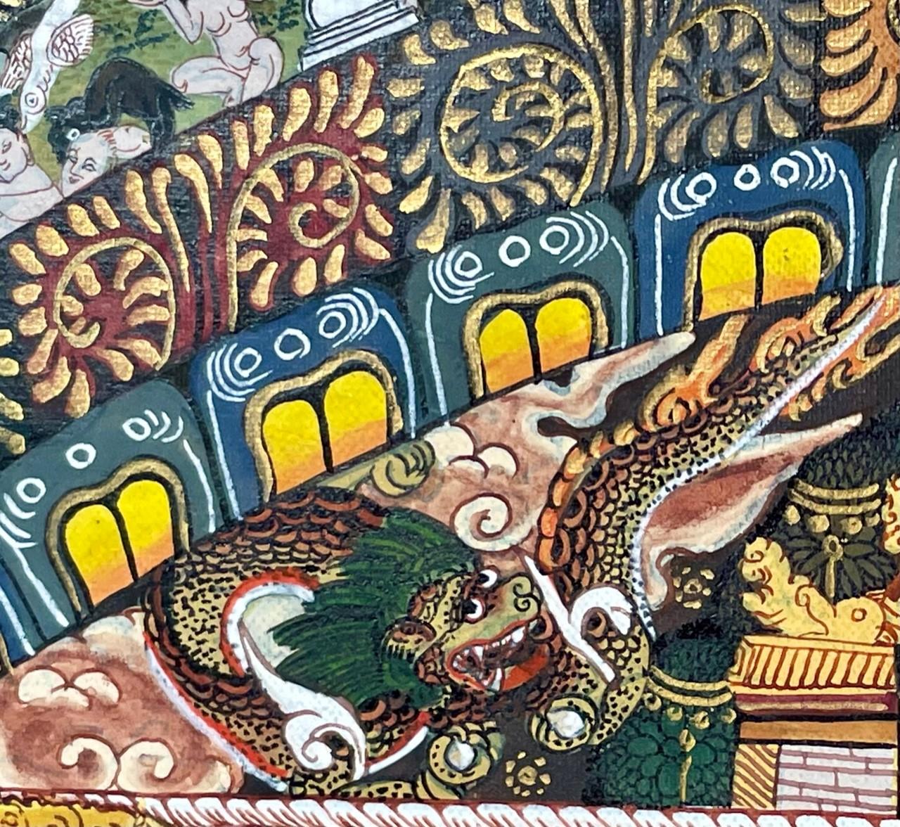 Tibetan Hand Painted Mandala Thangka Painting with 24K Gold 9