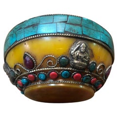 Tibetan Jewelled Offering Bowls