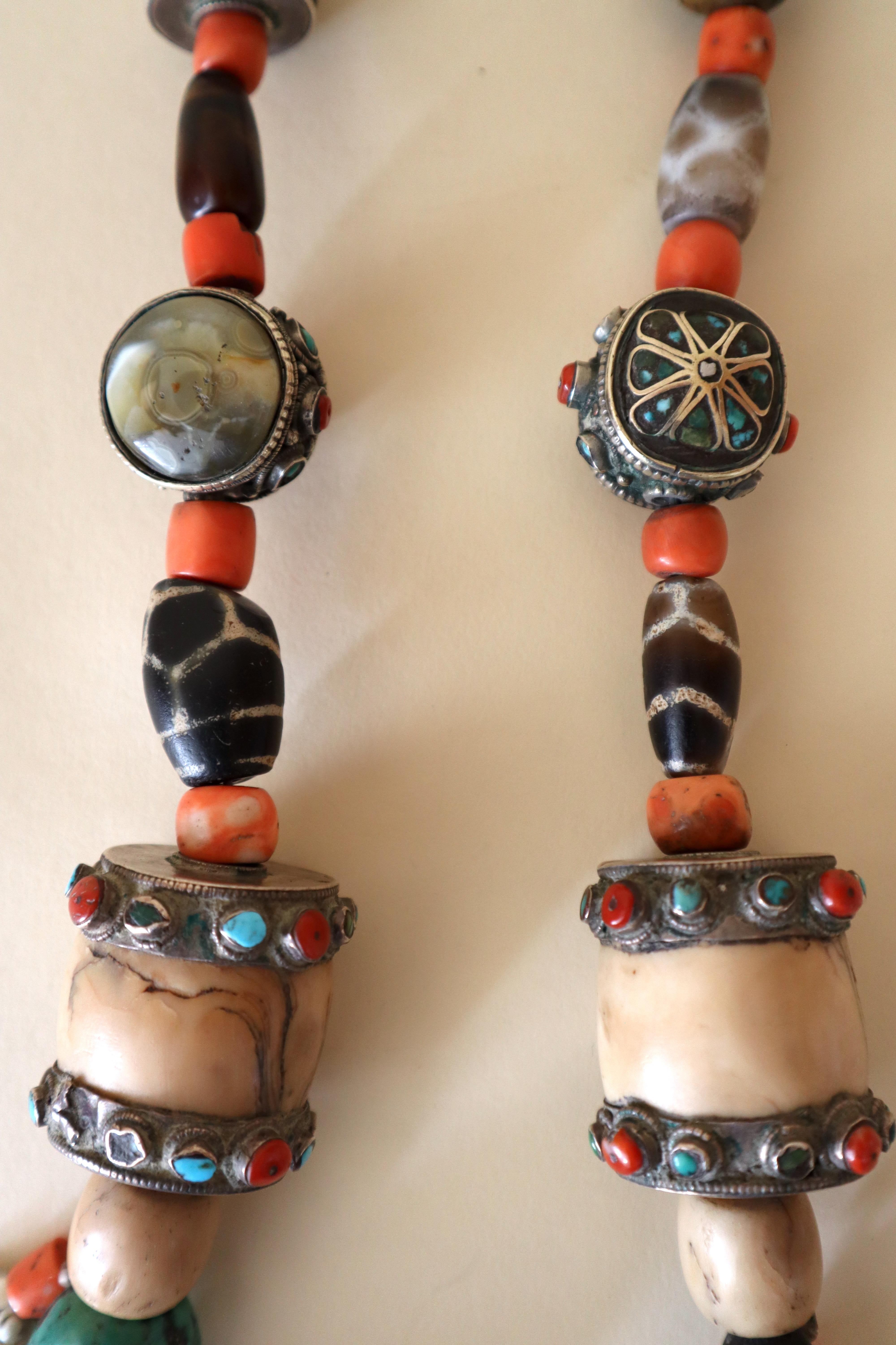 Store closing March 31. Tibetan Necklace Published in History of Beads w Dzi For Sale 5