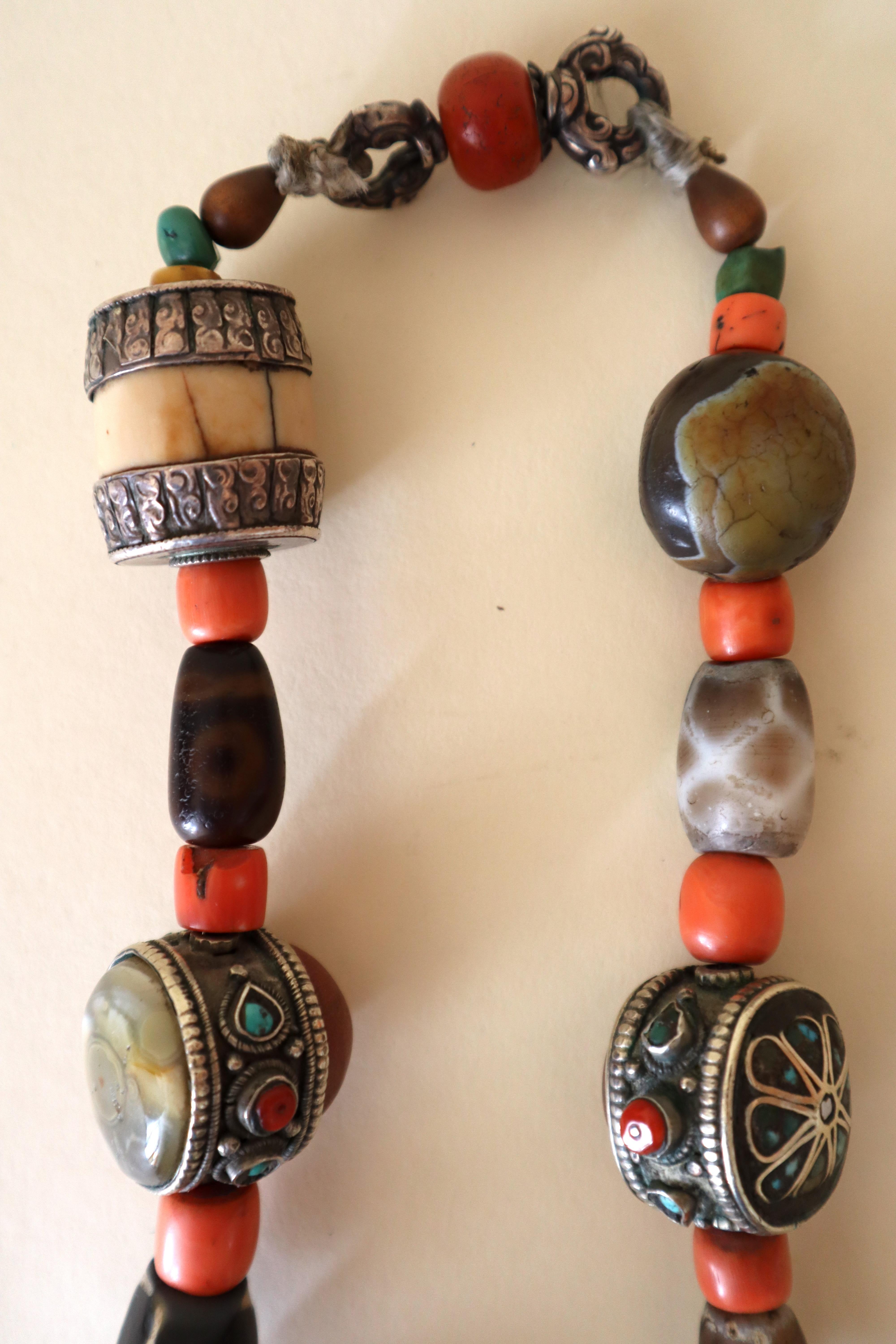 Store closing March 31. Tibetan Necklace Published in History of Beads w Dzi For Sale 6