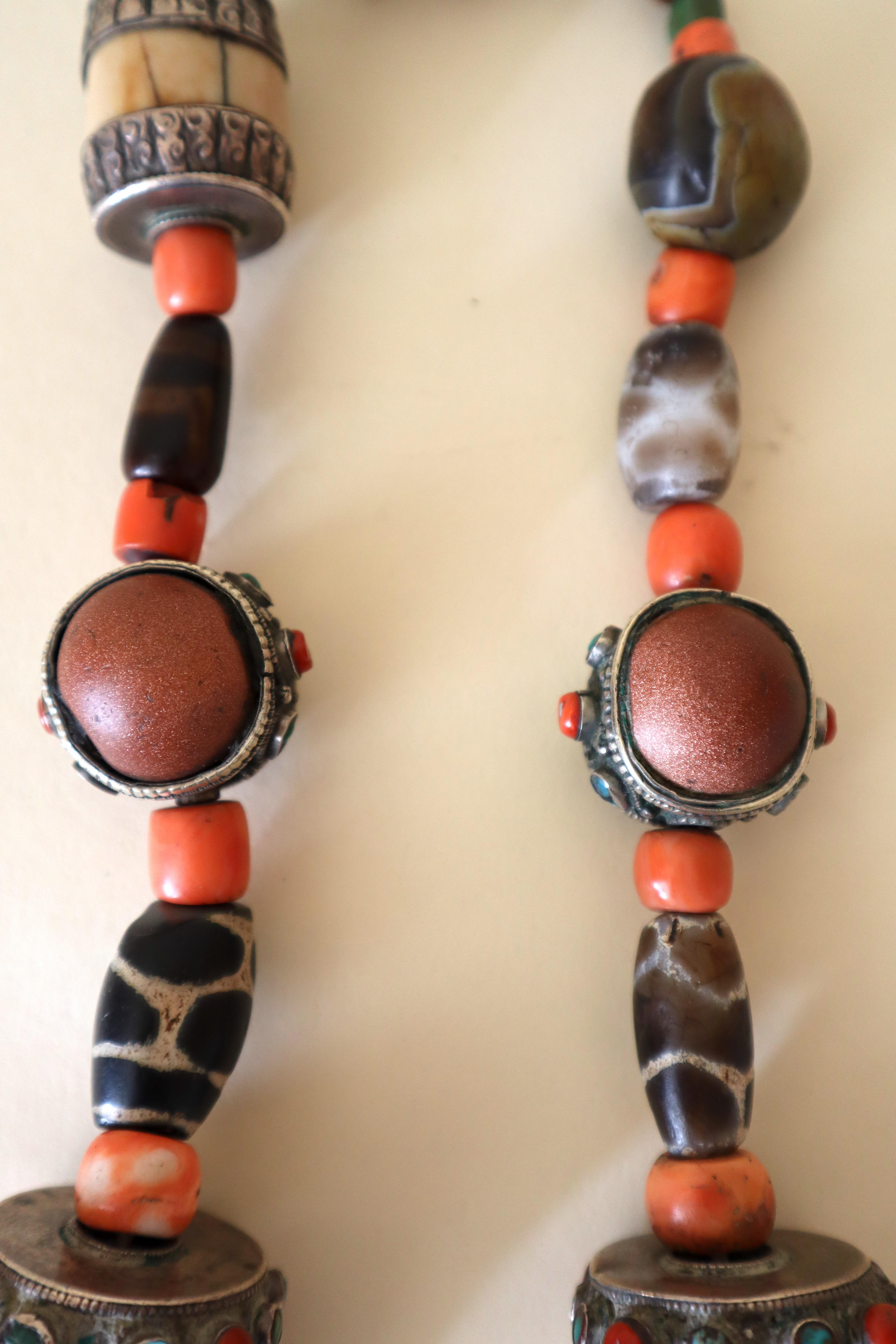Store closing March 31. Tibetan Necklace Published in History of Beads w Dzi For Sale 7