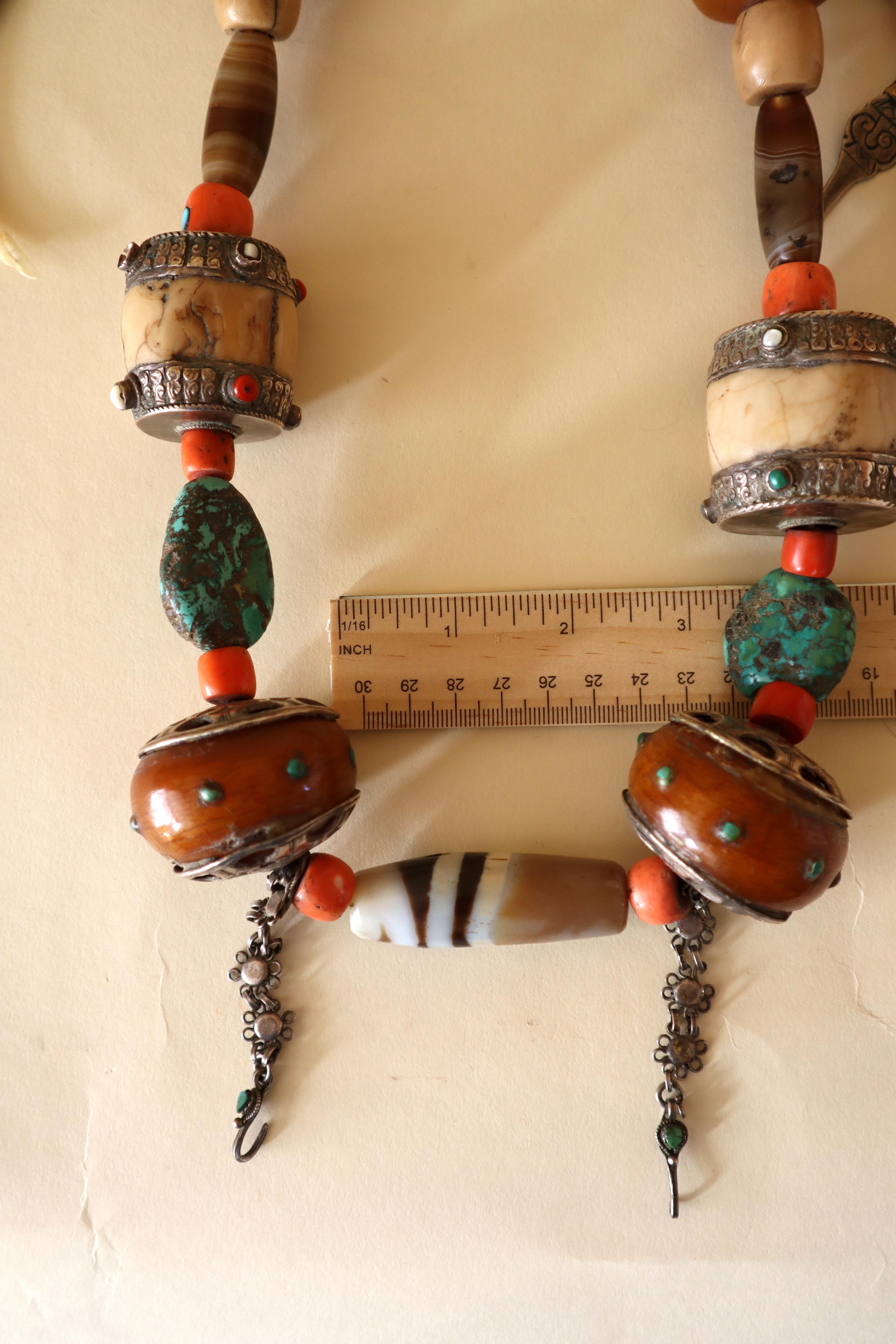Store closing March 31. Tibetan Necklace Published in History of Beads w Dzi For Sale 1