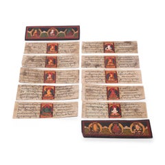 Tibetan Manuscript Book with Painted Cover, c. 1900