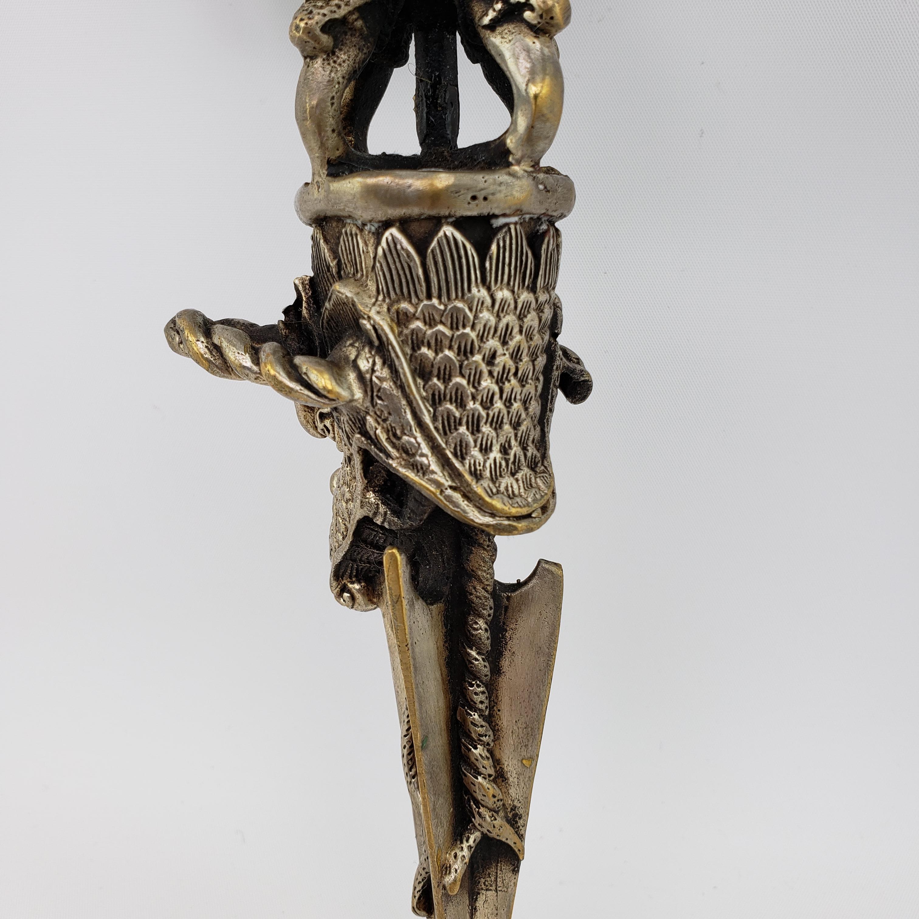 Tibetan Meteorite Iron Ritual Dagger 'Phurba or Kila' 3