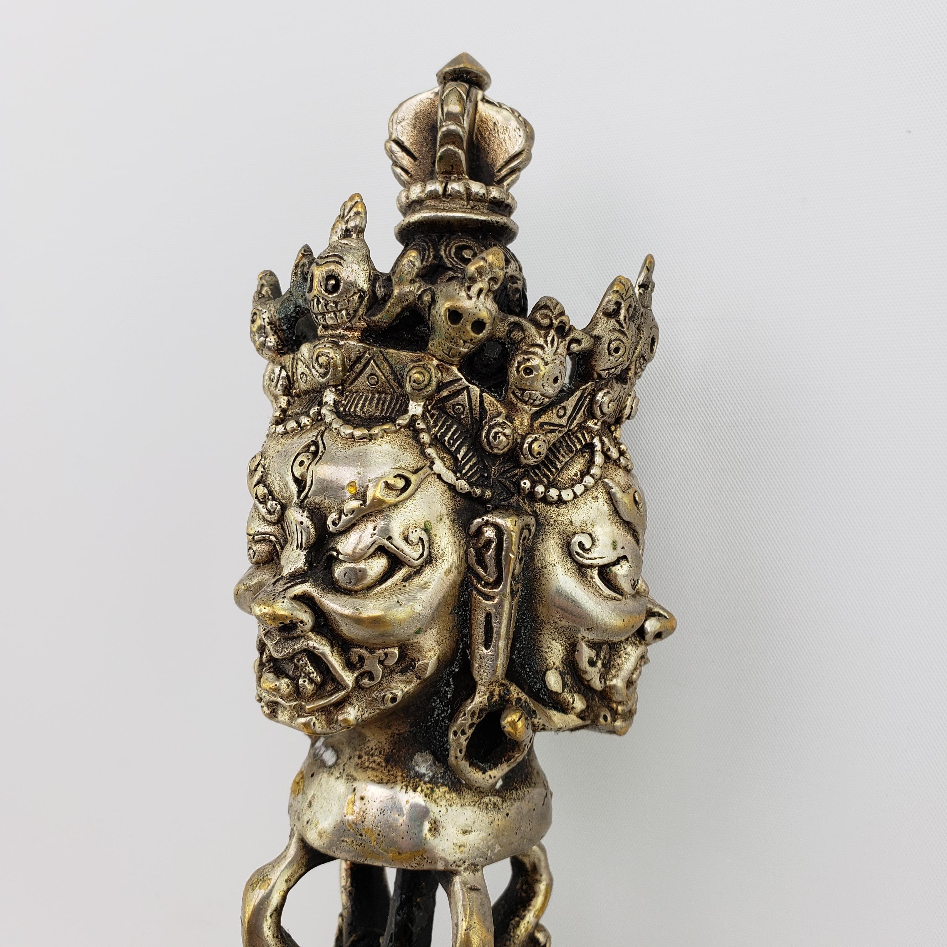Tibetan Meteorite Iron Ritual Dagger 'Phurba or Kila' 5