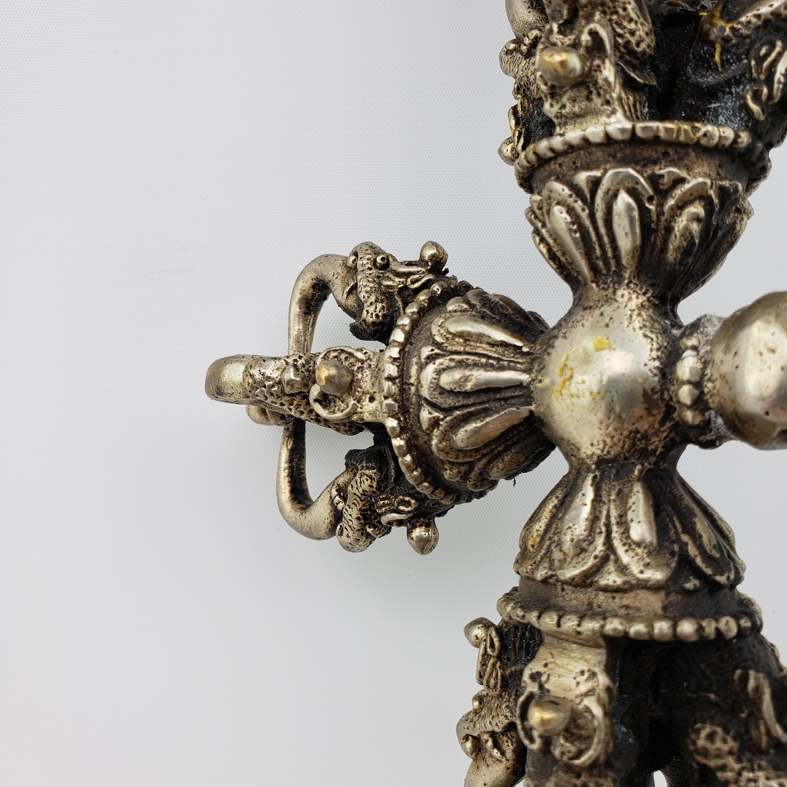 Tibetan Meteorite Iron Ritual Dagger 'Phurba or Kila' 6