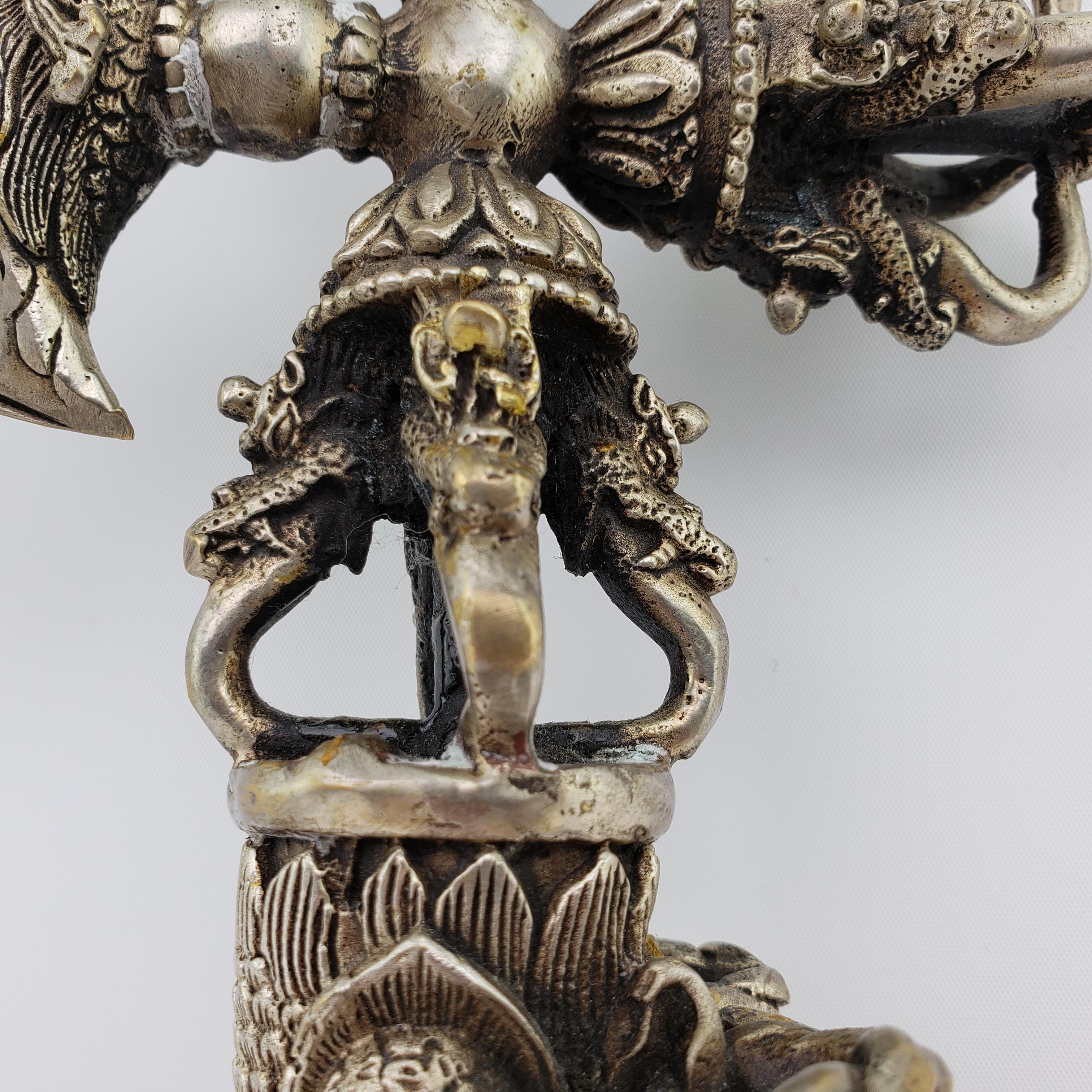 Tibetan Meteorite Iron Ritual Dagger 'Phurba or Kila' In Good Condition In Hamilton, Ontario