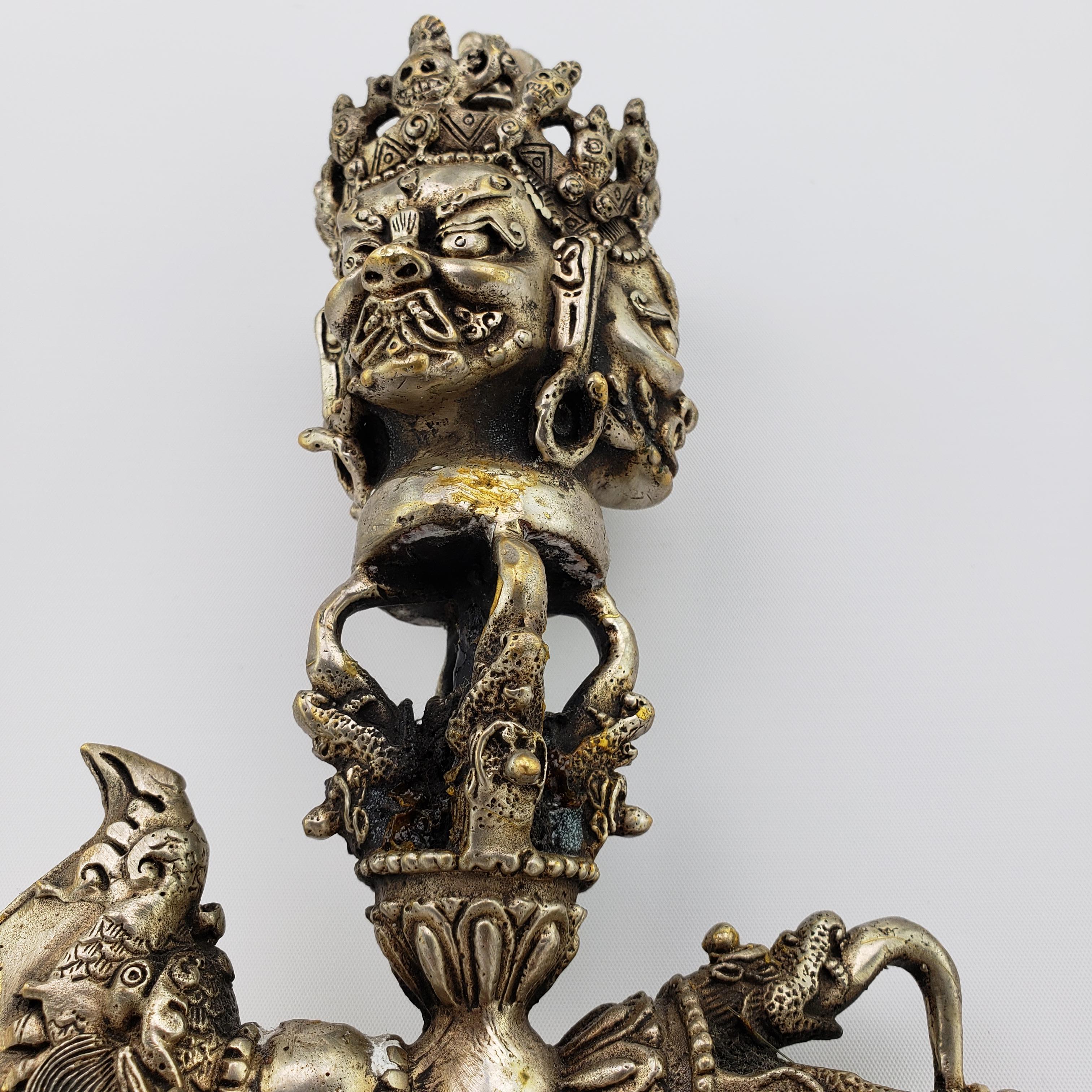 Tibetan Meteorite Iron Ritual Dagger 'Phurba or Kila' 1