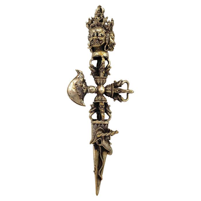 Tibet Ritual Dagger Tibetan Meteorite Iron Ritual Dagger 'Phurba or Kila' at 1stDibs ...