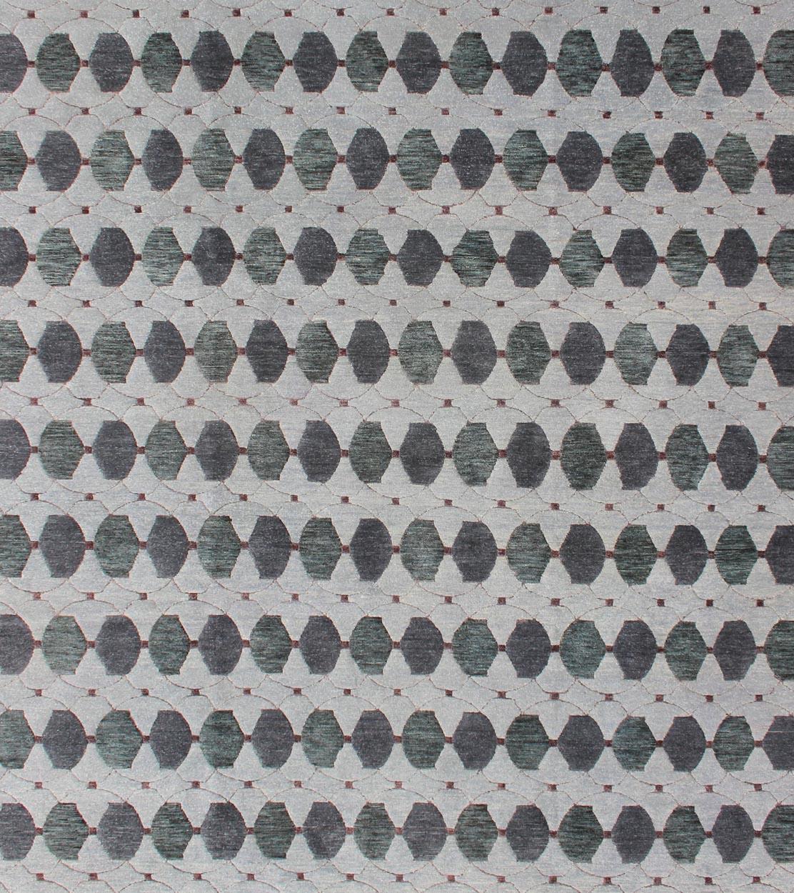 black and white rug