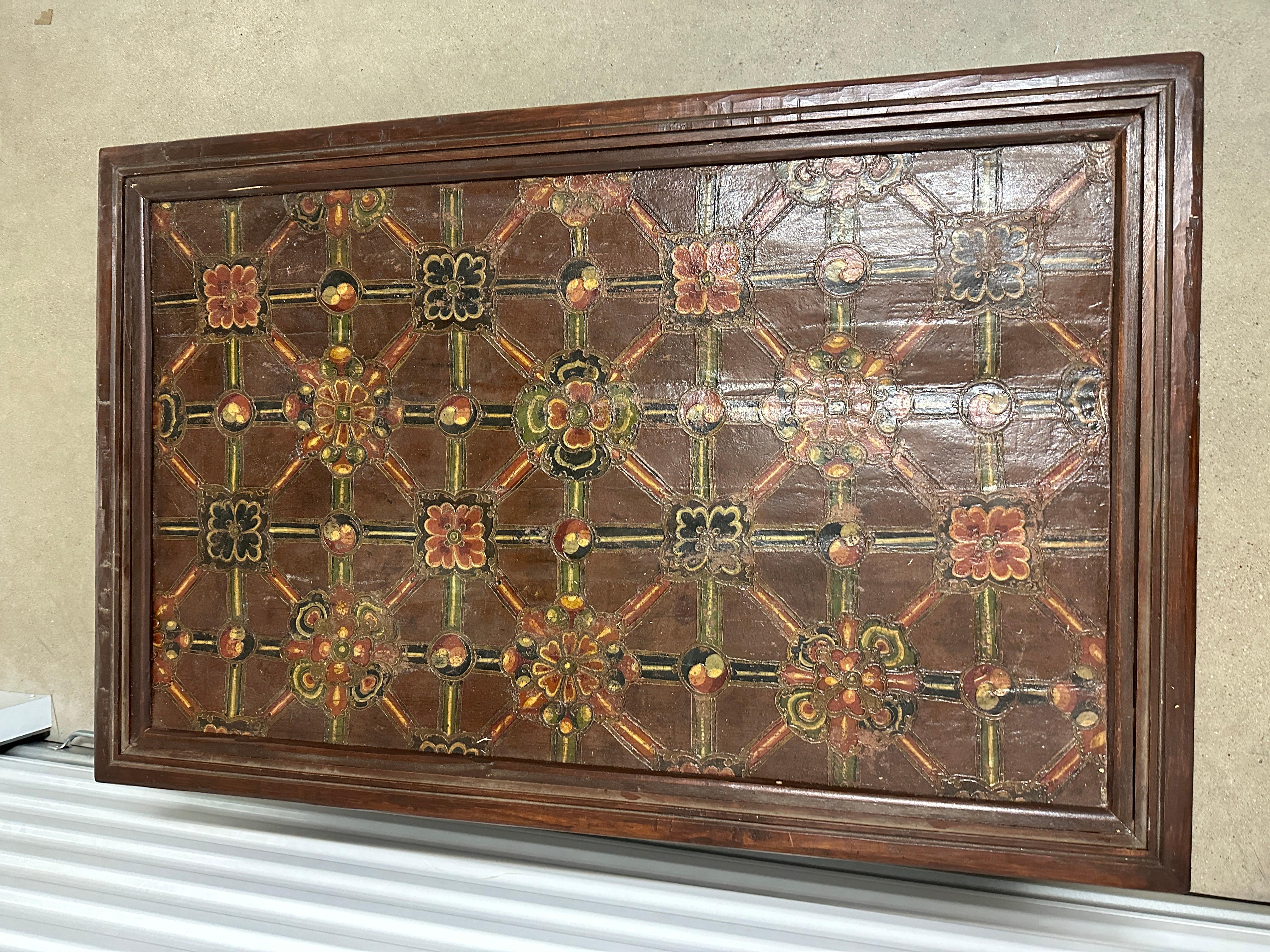 Tibetan Monastary Door Coffee Table In Excellent Condition For Sale In Venice, CA