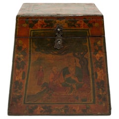 Antique Tibetan Painted Longevity Box, c. 1900