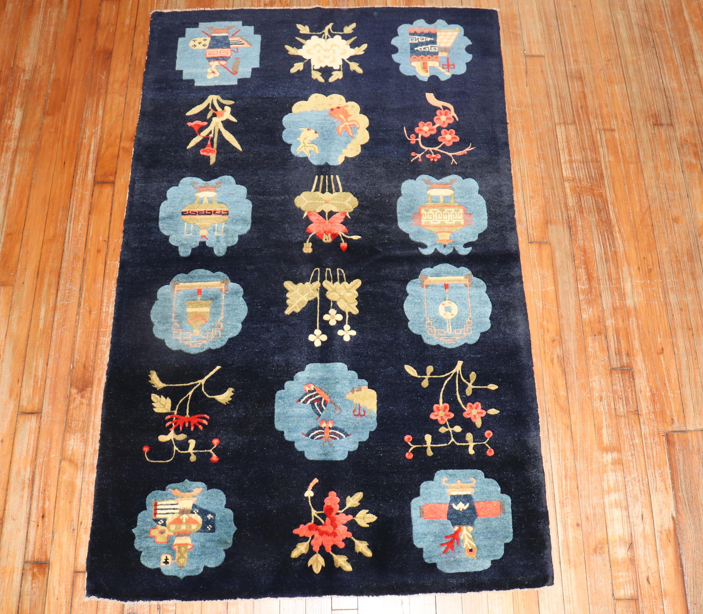 Tibetan Pictorial Rug For Sale 4