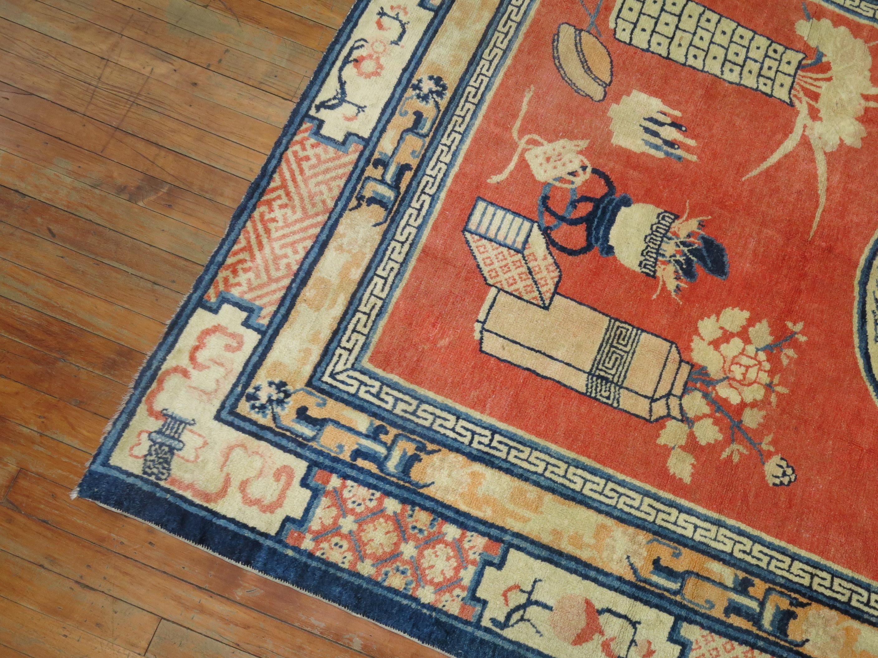 Tibetan Pictorial Rug In Excellent Condition For Sale In New York, NY