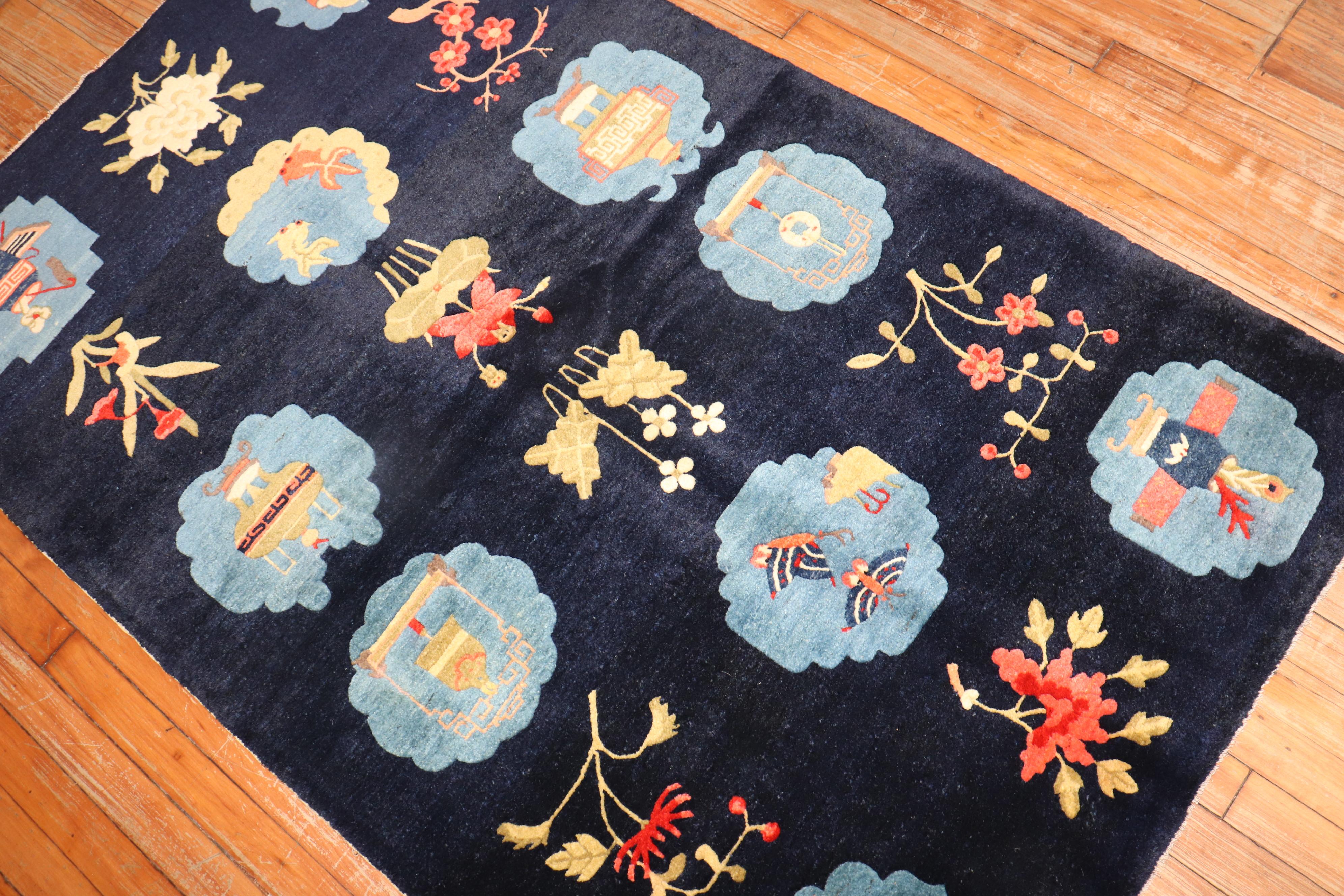 Tapis pictural tibétain Bon état - En vente à New York, NY