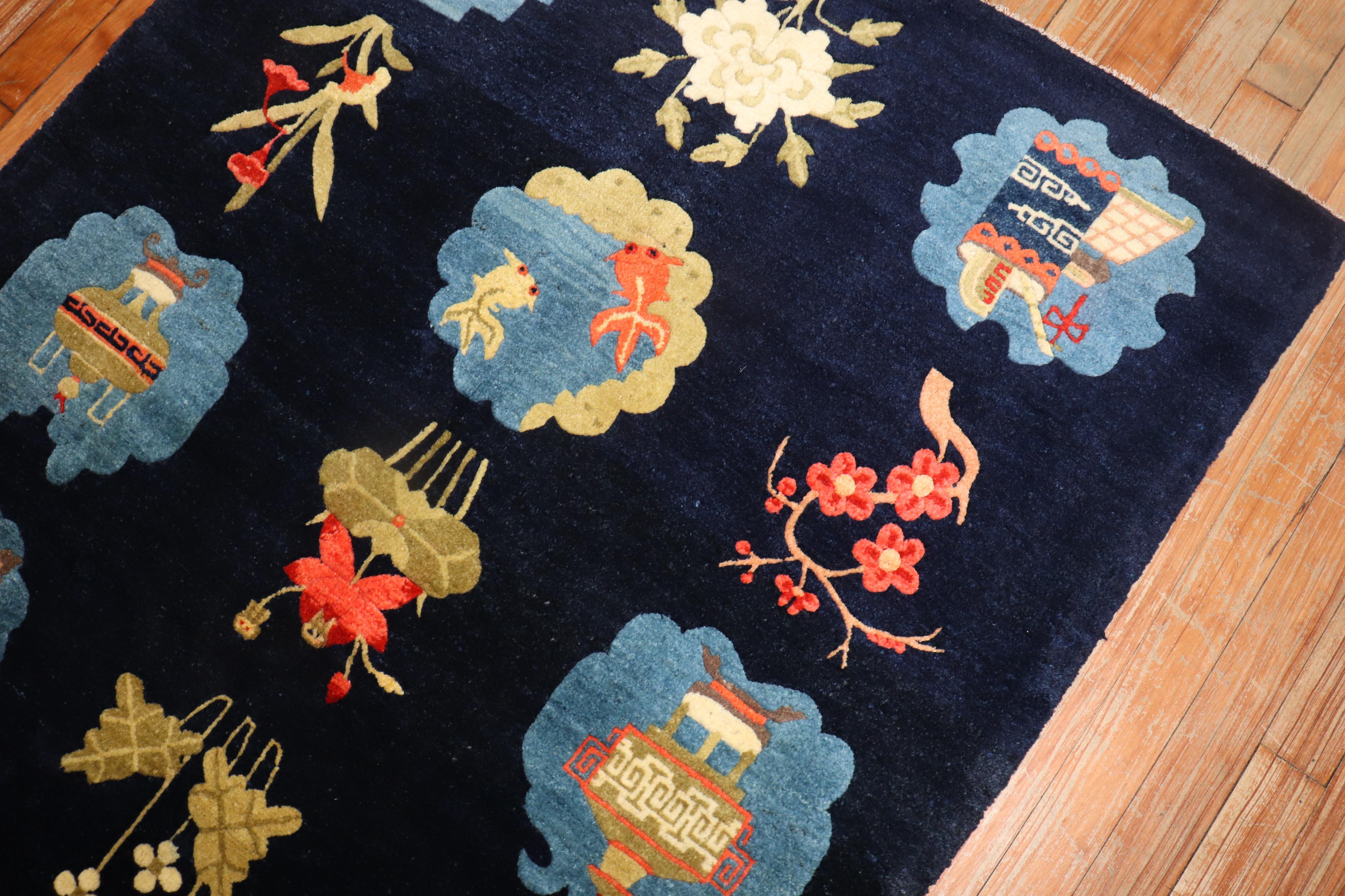 Wool Tibetan Pictorial Rug For Sale