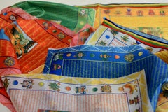 Tibetan Protection Green Tara Ghau and Prayer Flag