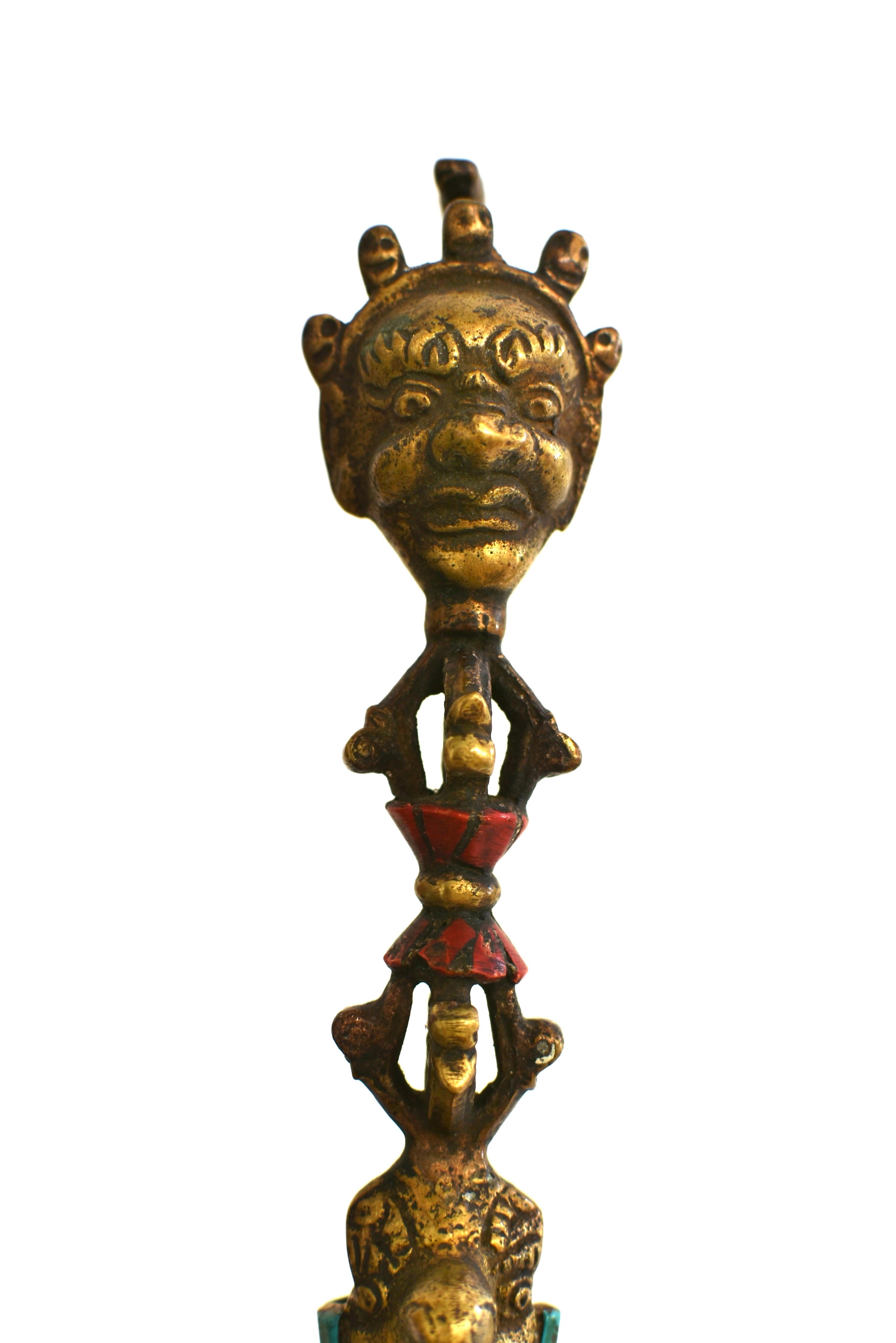 Tibetan Protection Set Amulet Flag and Phurba 1