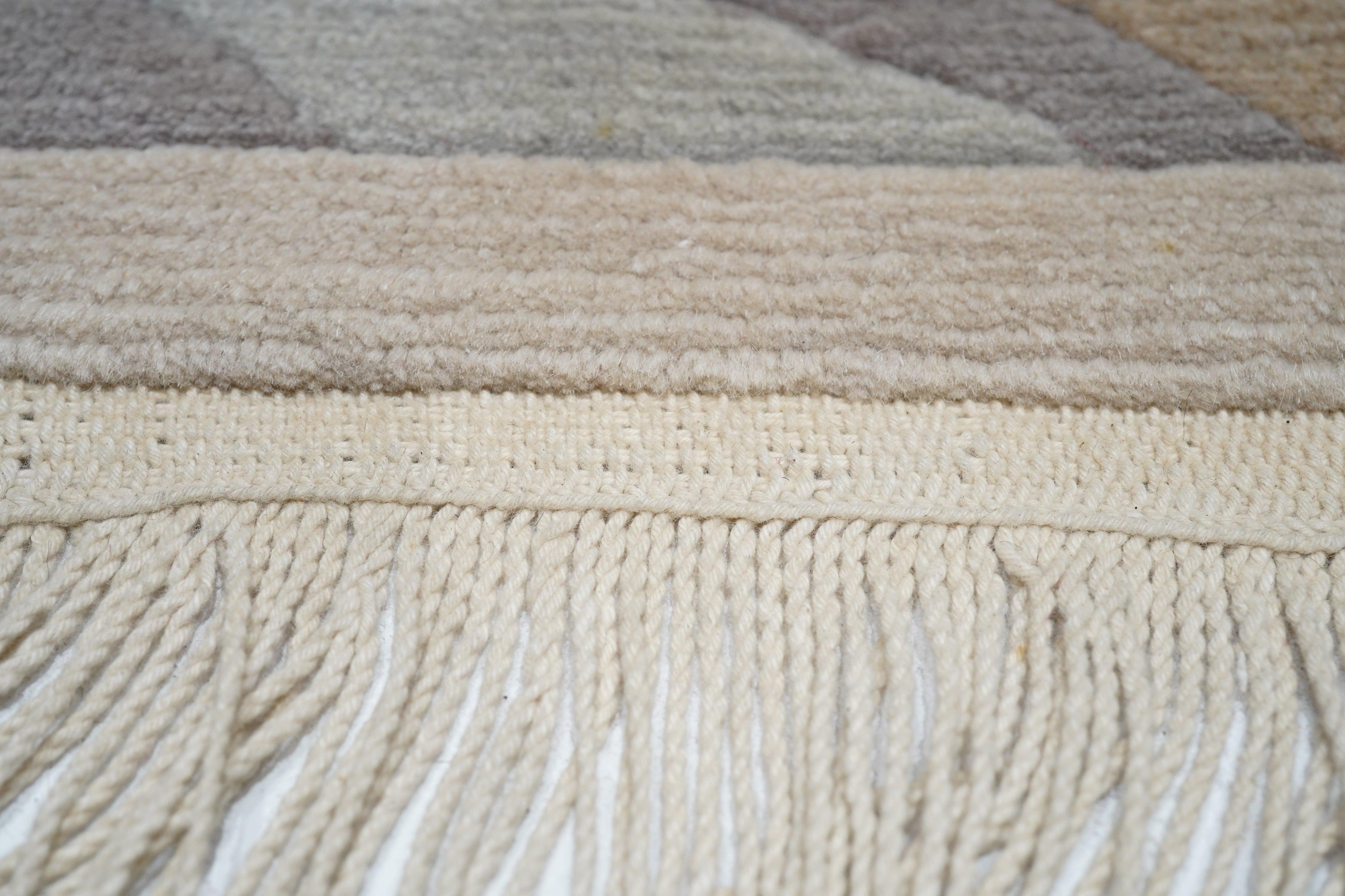 Laine Tapis tibétain 6'8'' x 9'6'' en vente