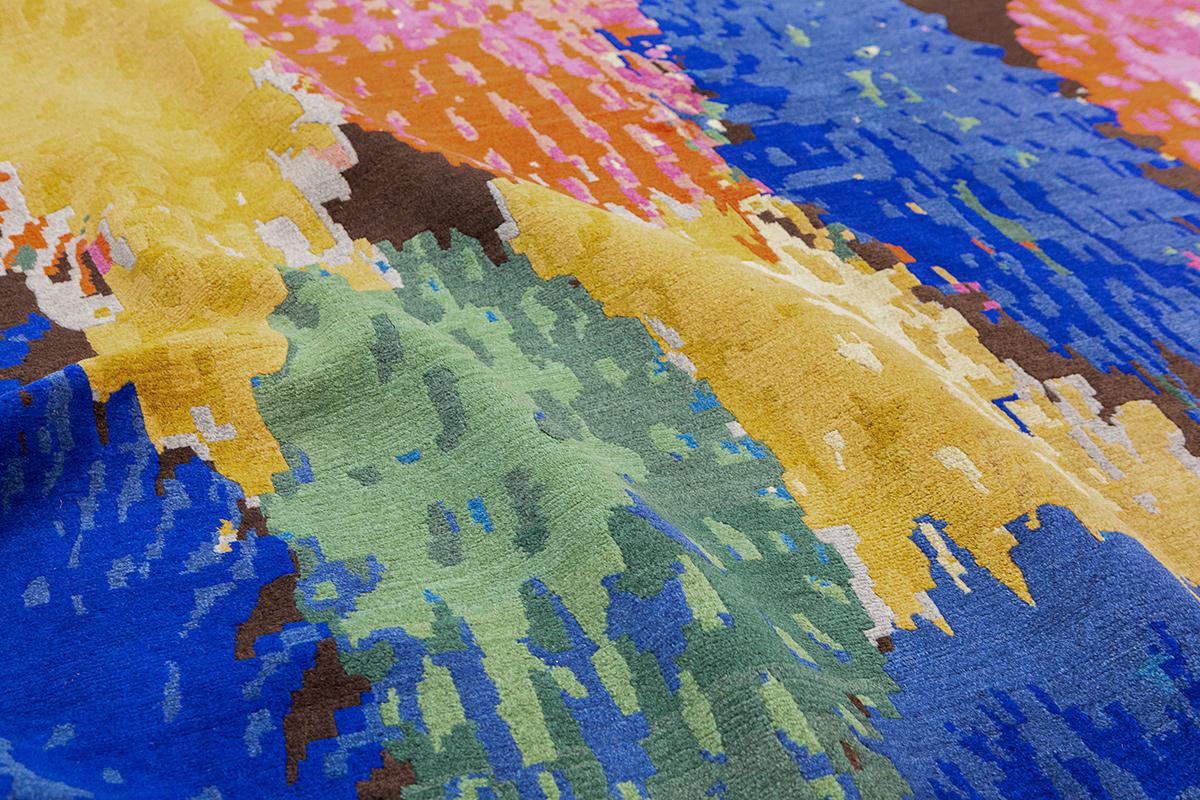XX secolo Tappeto tibetano Design/One astratto in vendita