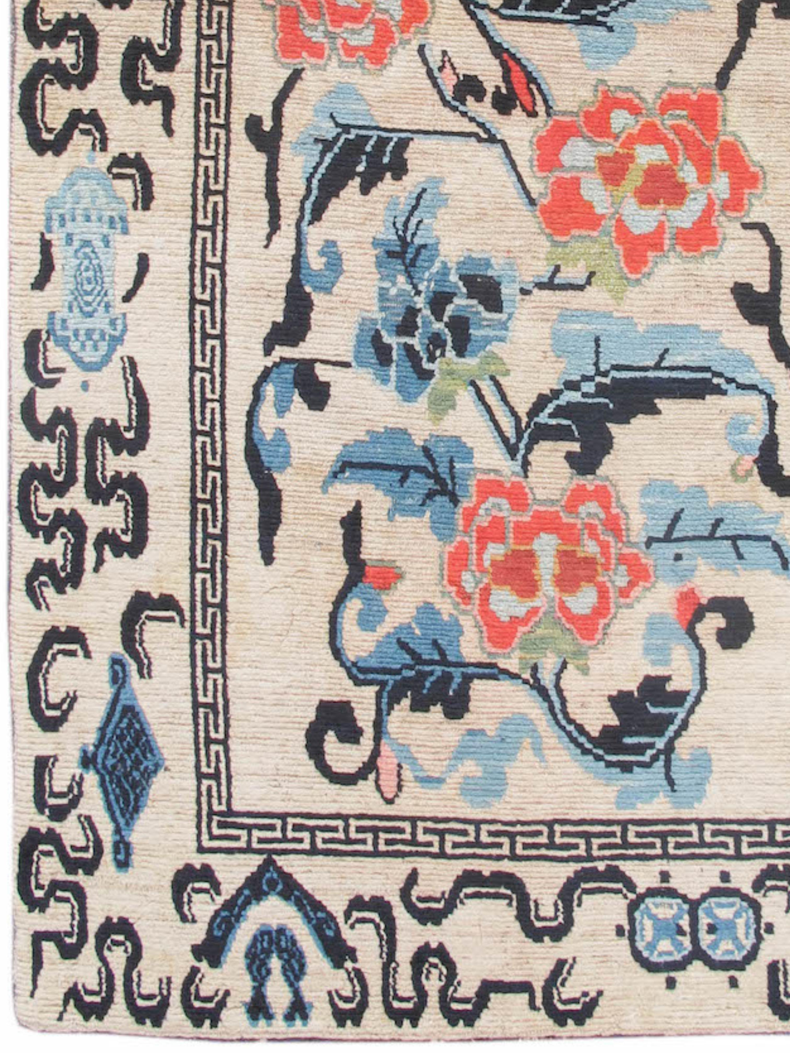 Alfombra tibetana, c. 1900 Tibetano en venta