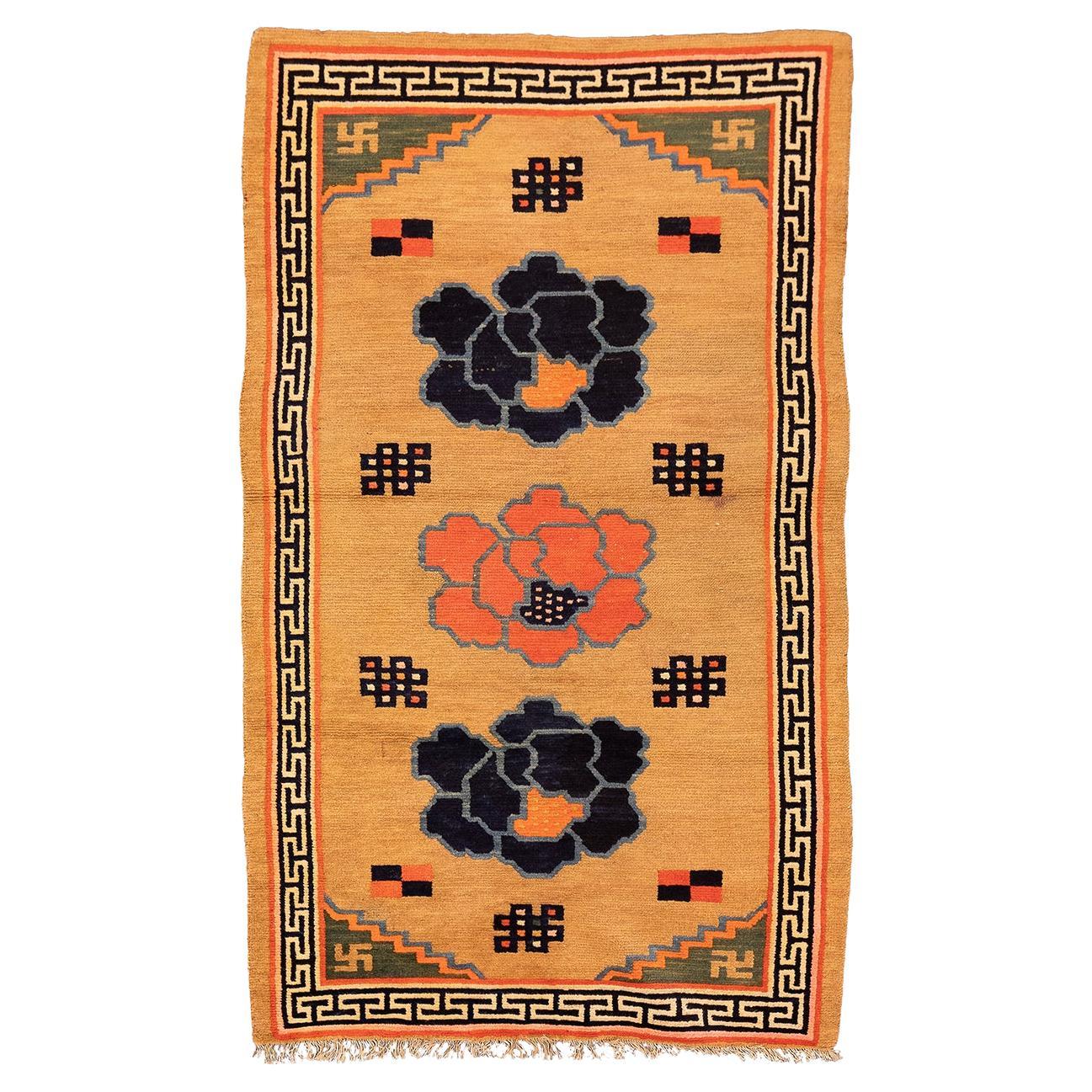 Tibetan Rug Camel Color Field